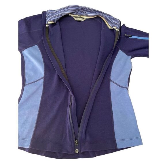 Smartwool Women's Full Zip Sweater Jacket Purple Blue size Small - Picture 6 of 7